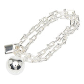 ティファニー ハードウェア スモール ラップ ブレスレット SV925 シルバー レディース TIFFANY&Co. 【中古】